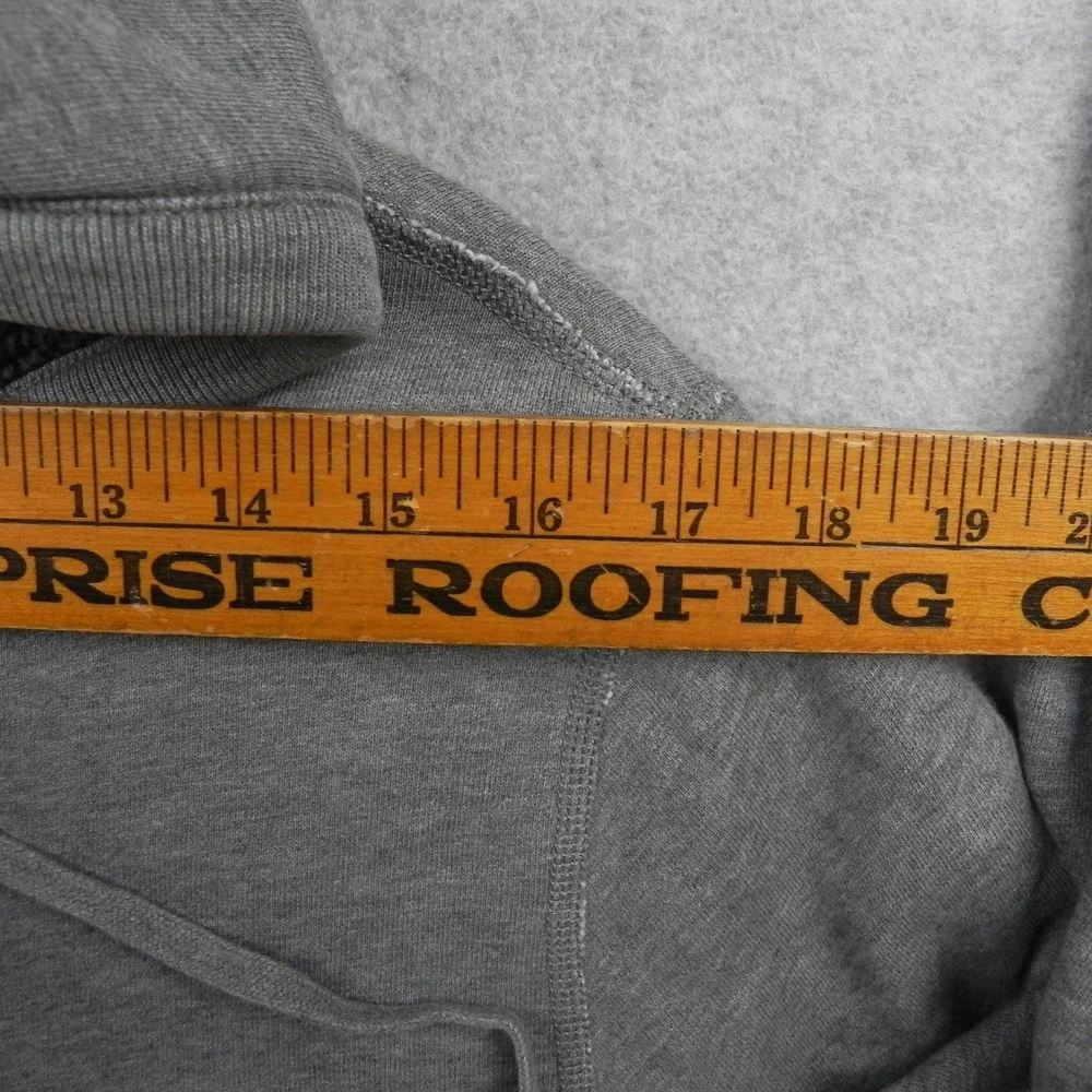 J.Crew Hoodie Mens Medium Gray Full Zip Outerwear Fleece Cotton Sweatshirt 18038